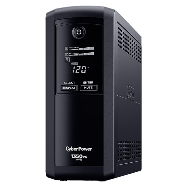 No Break CyberPower CP1350AVRLCDa 810W, 1350VA, Respaldo 9 min, 8 Contactos