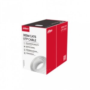 Bobina de cable UTP Dahua CAT6, 305mts, Interior, 100% cobre, Azul