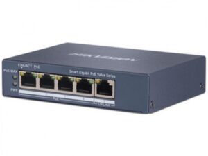 Switch Hikvision Gigabit PoE, 4 Puertos, 1000 Mbps, Administrable, 45 Watts
