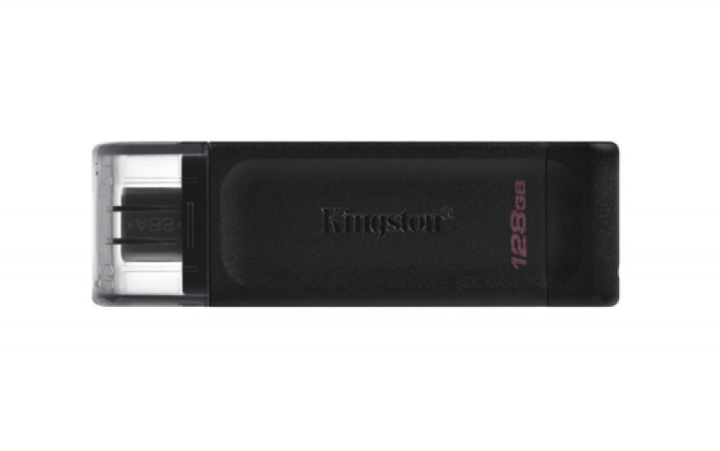 Memoria usb tipo-c Kingston DataTraveler 70, 128GB, Color Negro, Tipo C