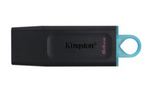 Memoria usb Kingston DataTraveler Exodia 64GB, 3.2 Gen 1, Factor de forma Tapa, Color Negro