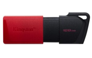 Memoria usb Kingston DataTraveler Exodia M 128GB USB tipo A, 3.2, Color Negro, Rojo