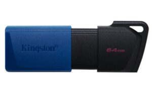 Memoria usb Kingston DataTraveler Exodia M 64GB USB tipo A, Color Negro/Azul