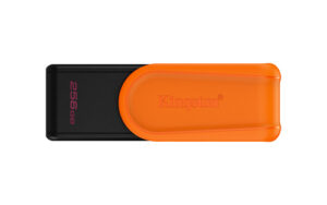 Memoria USB Kingston DataTraveler Exodia S, 256 GB, 3.2 Gen 1, Color Negro/Naranja