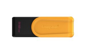 Memoria USB Kingston DataTraveler Exodia S, 512 GB, 3.2 Gen 1, Color Negro/Amarillo