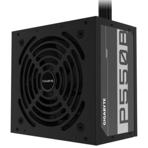 FUENTE DE PODER Gigabyte 80PLUS BRONCE, 550W, P550B, CABLES FIJOS, NEGRA