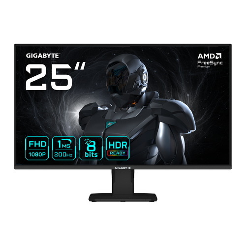 Monitor Gigabyte GS25F2 LED, 24.5 Pulgadas, 1920×1080 Full HD, 200 Hz, Negro