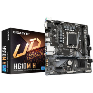 Tarjeta madre Gigabyte H610M H, Socket LGA 1700, 2 DDR5-SDRAM, Micro ATX