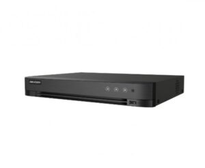 DVR Hikvision 8 Canales TURBO HD + 4 Canales IP, 5MP Lite (3K LITE), Pentahibrido, Audio 2 vias, FHD