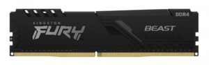 Memoria Ram Kingston FURY Beast, 16GB, DDR4, 3200MHz, CL16, DIMM, Negro