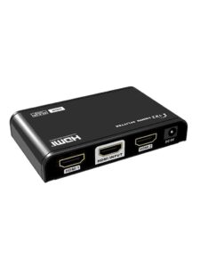 Divisor Splitter Saxxon HDMI, Ultra HD 4K, 1 Entrada y 2 Salidas, Hasta 10m, Negro