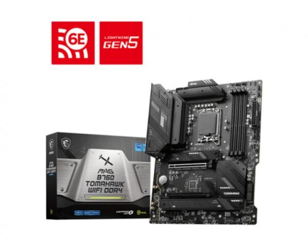 Tarjeta Madre MSI MAG B760 TOMAHAWK WIFI DDR4 Socket LGA 1700 Intel, WIFI6E, ATX