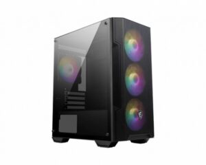 Gabinete MSI MAG FORGE M100A, Ventana lateral Acrilico, 3 Ventiladores frontales, 1 Ventilador Trasero RGB