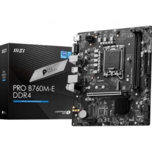 Tarjeta Madre MSI PRO B760M-E DDR4, Micro-ATX, Socket 1700, 64GB DDR4