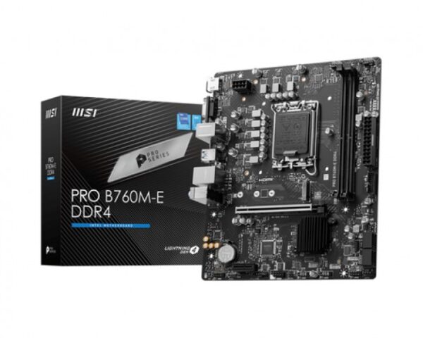 Tarjeta Madre MSI PRO B760M-E DDR4, Micro-ATX, Socket 1700, 64GB DDR4