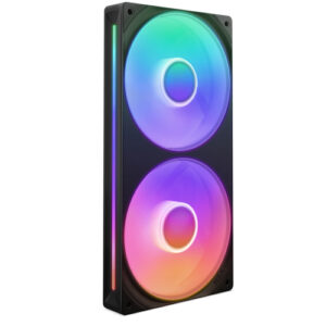 Kit 2 Ventiladores NZXT F240 RGB CORE, 2400 RPM, LED Multi, Plastico, 240mm, Color Negro