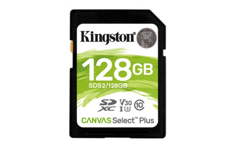 Memoria SD Kingston Canvas Select Plus, 128GB SDHC UHS-I Clase 10