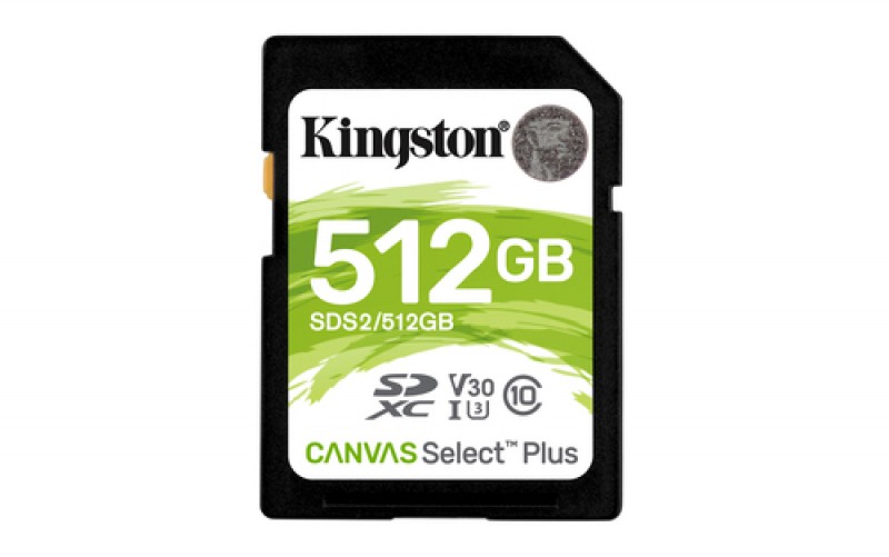 Memoria SD Kingston Canvas Select Plus 512GB, SDXC