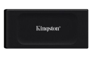 SSD externo Kingston XS1000 2TB, Lectura 1050 MB/s, Escritura 1000 MB/s, USB Tipo C, 3.2 Gen 2, Negro