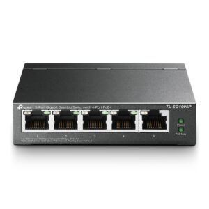 Switch TP-LINK TL-SG1005P, 5 Puertos, Gigabit (10/100/1000), 4xPoE 65W