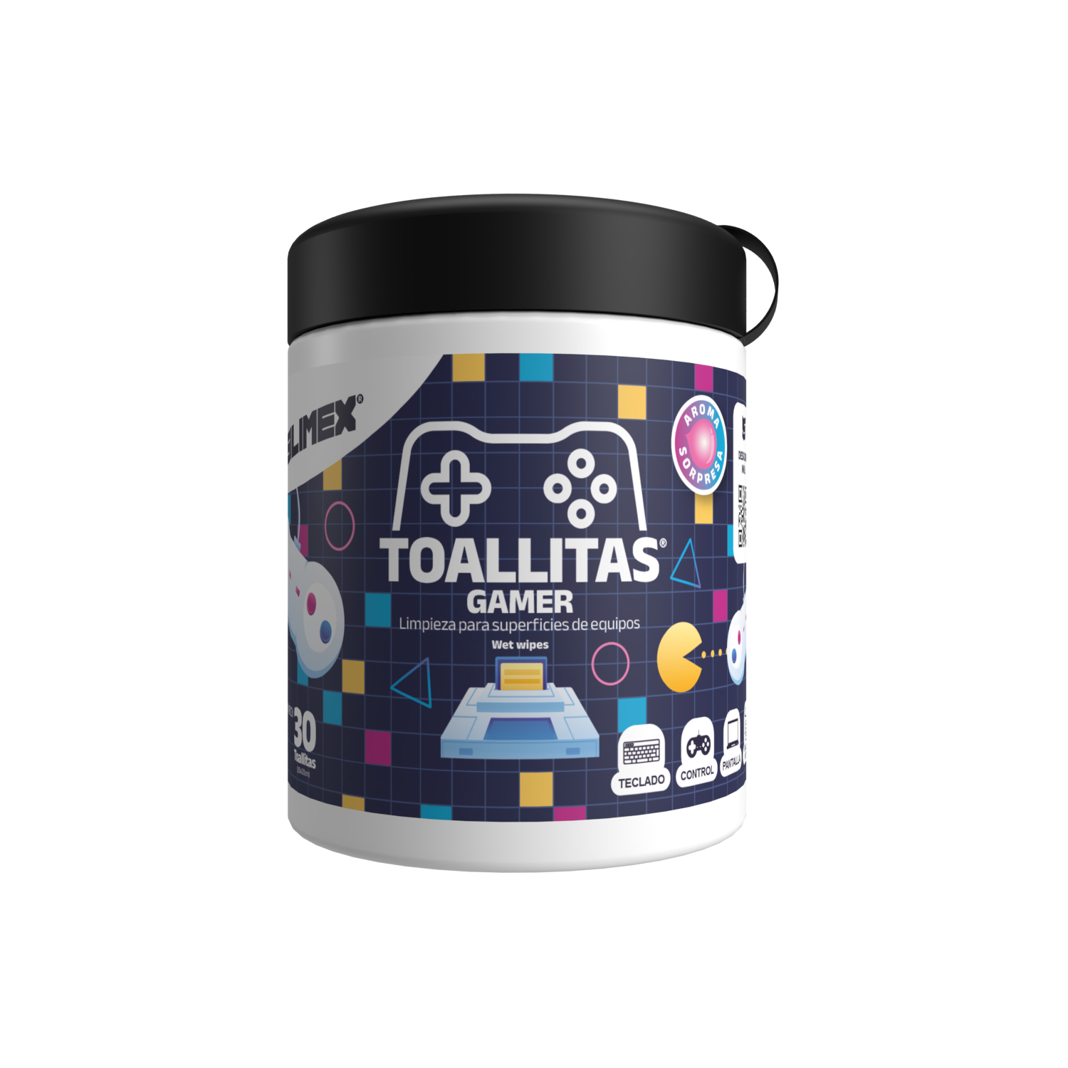 Toallas Humedas Gamer, 30 Piezas, Para Pantalla y Gabinete