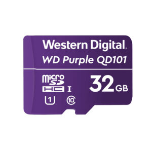 Memoria Micro SD Western Digital Purple, 32Gb, UHS-I, Ideal Para Grabacion de Video