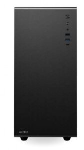 Gabinete Acteck Neuss Pro GI717 Mini-Tower, Micro-ATX/ITX, Ventana lateral, sin fuente, Negro
