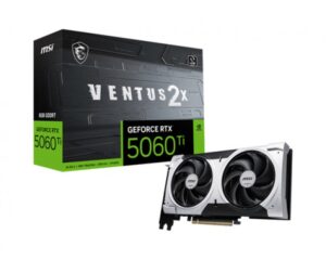 Tarjeta de Video MSI GeForce RTX 5060 TI 8G VENTUS 2X PLUS, 128 Bit, GDDR7, 1x HDMI, 3x DP, PCIe 5.0
