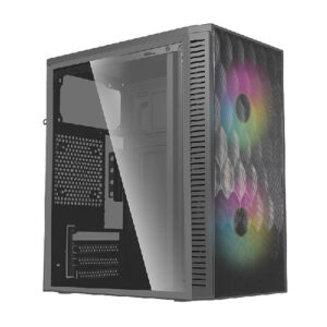 Gabinete Acteck FUJI GC47, Panel Lateral, Frontal Malla, 500w, 2x Ventiladores RGB, Negro
