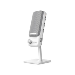 Microfono NZXT Capsule Elite, Alambrico, USB, Ideal para Streaming, Blanco