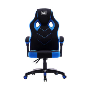 Silla Gamer Vorago Start the Game CGC301-BL, Reclinable, Soporta Brazos, Ruedas Giratorias, Hasta 120kg, forro en Tela Color Negro/ Azul