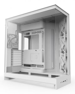 Gabinete NZXT H9 Flow Midi Tower, Soporta E-ATX, ATX, Micro-ATX, mini-ITX, 4 Ventiladores, Blanco