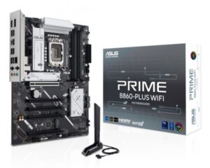 Tarjeta Madre ASUS PRIME B860-PLUS WIFI, Socket LGA1851, 4xDDR5, 8666+MHz (OC), 1x HDMI, 1x DisplayPort