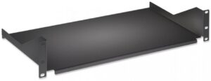 Charola Fija Intellinet, 19 Pulgadas, Tipo Repisa de Estante, Peso Max. 25 kg, Color Negro