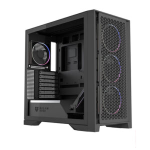 Gabinete Gamer Balam Rush Carbono Polar Twin Mate 9900, Media torre, ATX/Micro-ATX/Mini-ITX, 5x Vent., Negro