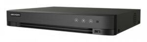 DVR Hikvision, 4 Canales TURBO HD + 4 Canales IP, 8MP 4K, Audio 2 vias, Full HD, 1xHDD Max. 10TB