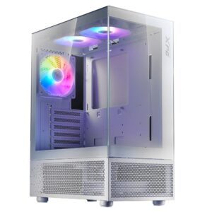 Gabinete XPG INVADER X Mini, Midi Tower, ATX/micro ATX/Mini-ITX, USB 3.2, 5xVent, Blanco