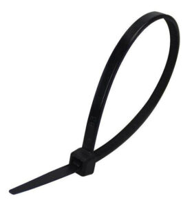Bolsa con 100 Cinchos sujetables Saxxon, 2.5 mm X 100 mm, Negro, Nylon