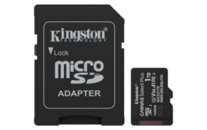 Memoria Micro SD Kingston 1TB, Technology Canvas Select Plus Gen3, Velocidad 150 MB/s, Clase 10