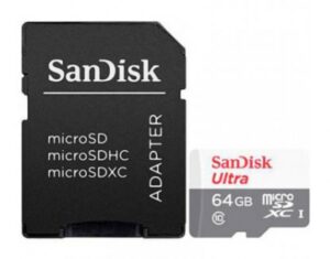 Memoria Ultra Micro SDXC SanDisk 64GB, UHS-I, Velocidad 100 MB/s, Clase 10, Adaptador SD