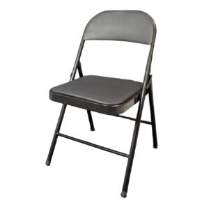 Silla acojinada MODAMOB VC188 plegable, 45cmx 45cmx88cm, tubo 22mmx0.8mm, metalica, color negro, 120kg