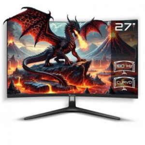 Monitor Curvo XZEAL XZ4010-2, 27 Pulg, 180Hz, 1920 x 1080, 1ms, HDMI/DP, VESA, Color Negro